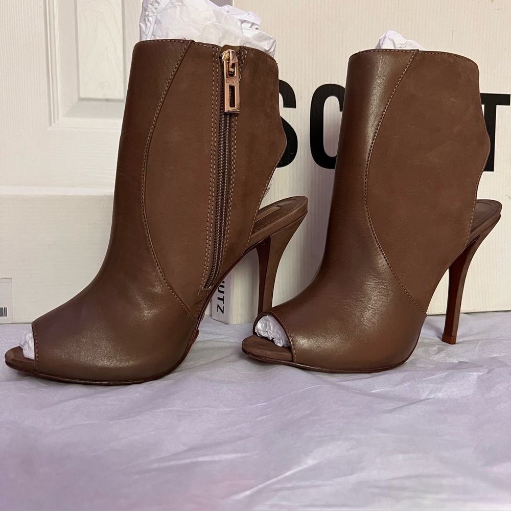 SCHUTZ NEW ATANADO SOFT YUCCA Leather upper High Heel Shoe Size 7 B